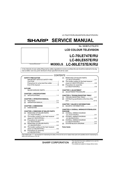 Sharp LC-70LE747E-RU