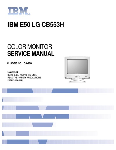 Monitor IBM E50_LC_CB553H - Chassis CA-120