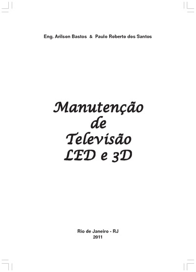 Manutenção de Televisão LED e 3D
