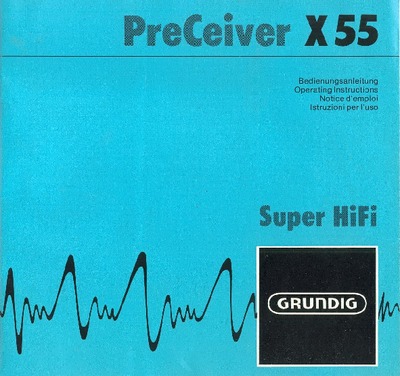 Grundig Preceiver-X-55 Owners Manual