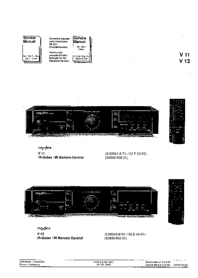 Grundig V-11-12 Service Manual