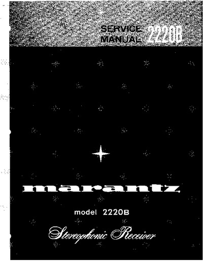 Marantz 2220-B Service Manual