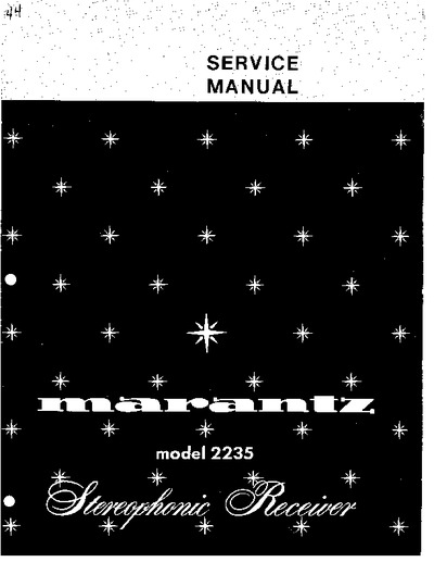 Marantz 2235 Service Manual