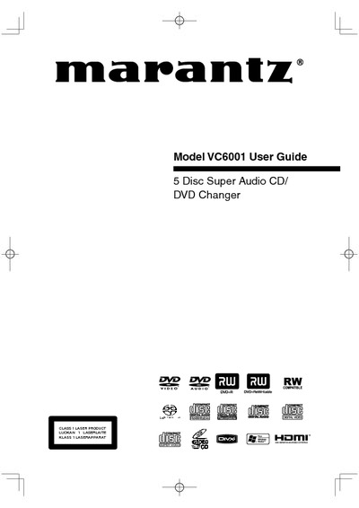 Marantz VC-6001 Owners Manual