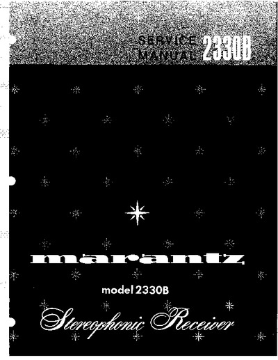Marantz 2330-B Service Manual