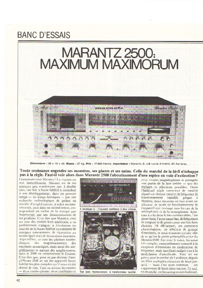Marantz 2500-Test