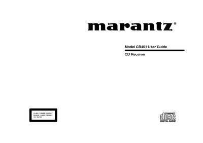 Marantz CR-401-User-Guide