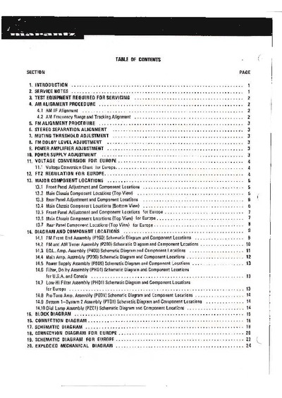 Marantz 2252 Service Manual