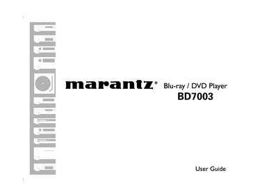 Marantz BD-7003-User-Guide