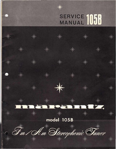 Marantz 105-B Service Manual