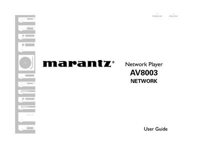 Marantz AV-8003-User-Guide