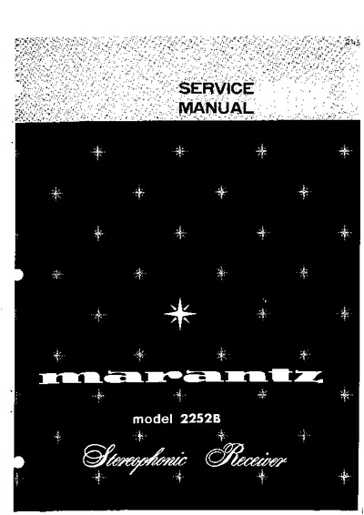 Marantz 2252-B Service Manual