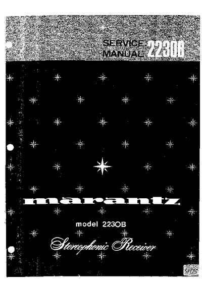 Marantz 2230-B Service Manual