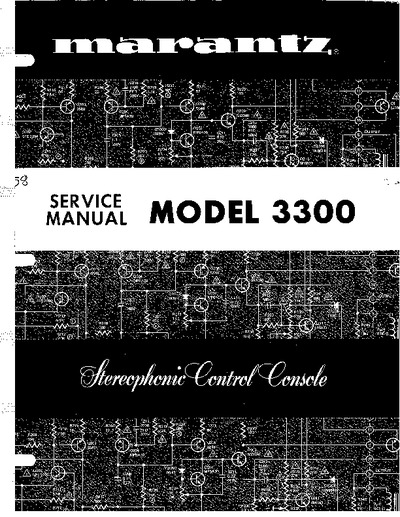 Marantz 3300 Service Manual