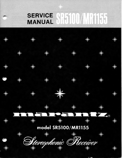 Marantz SR-5100 Service Manual