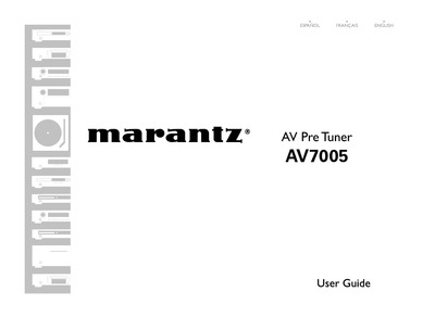 Marantz AV-7005 Owners Manual
