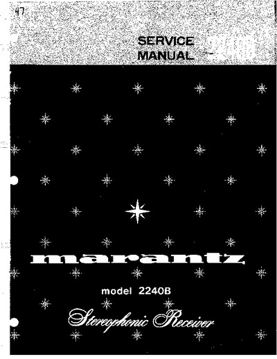 Marantz 2240-B Service Manual