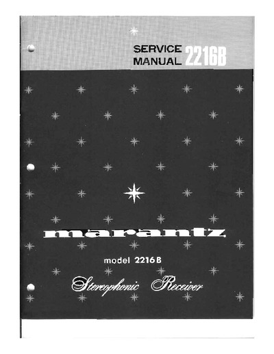 Marantz 2216-B Service Manual