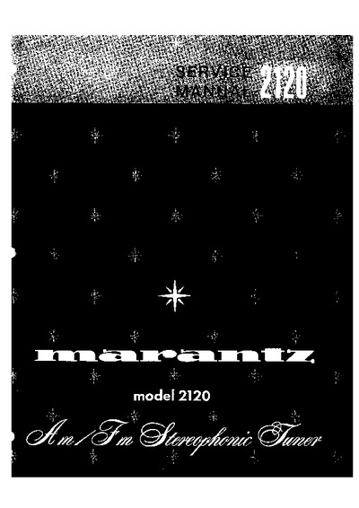 Marantz 2120 Service Manual