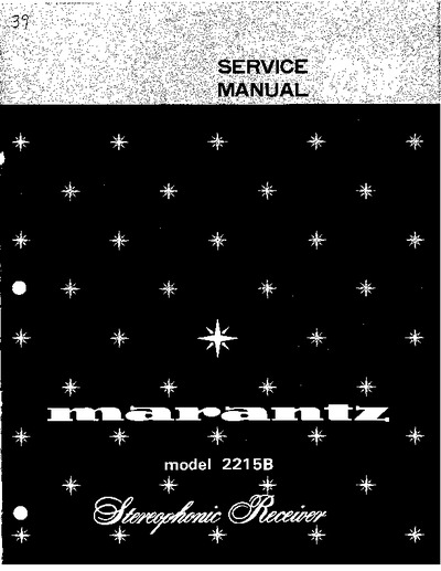Marantz 2215-B Service Manual