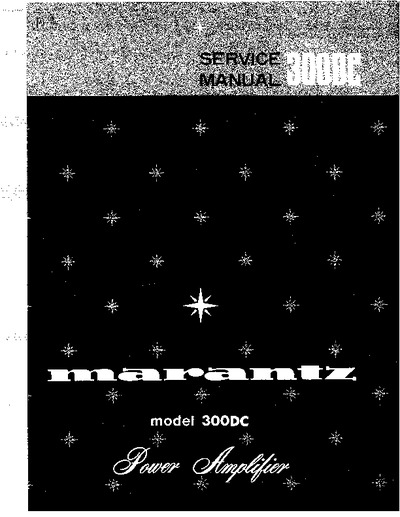 Marantz 300-DC Service Manual