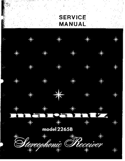 Marantz 2265-B Service Manual