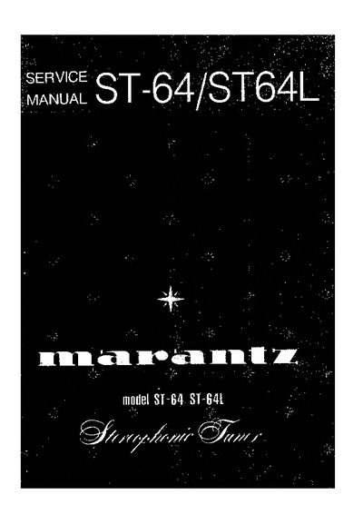 Marantz ST-64 Service Manual