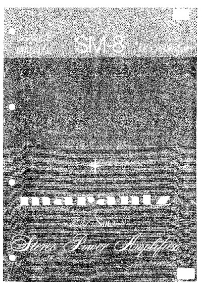 Marantz SM-8 Service Manual