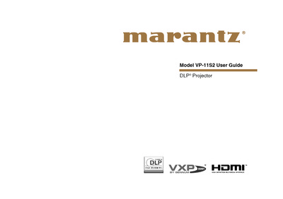 Marantz VP-11-S-2 Owners Manual