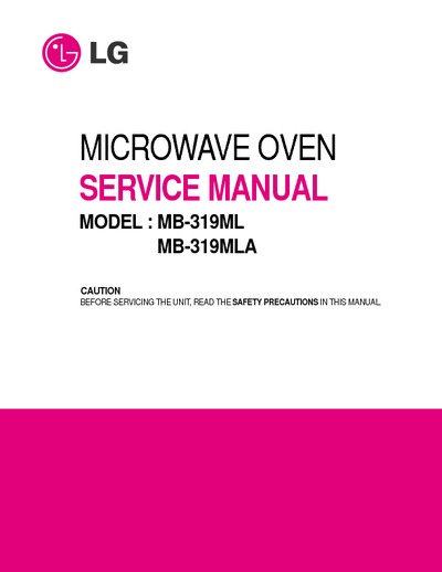 LG Micro wave MB319M, MB319MLA