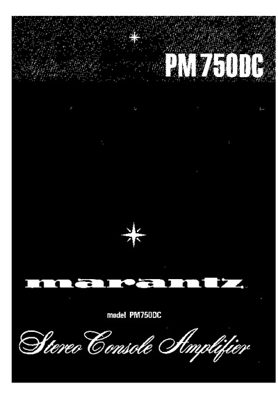Marantz PM-750-DC Service Manual