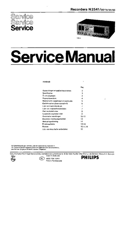 Philips N-2541Service Manual