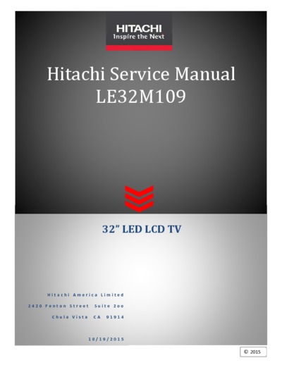 Hitachi LE32M109