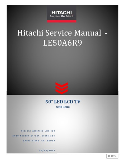 Hitachi LE50A6R9