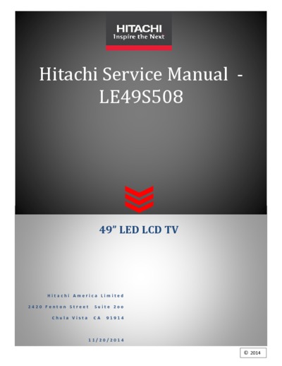 Hitachi LE49S508