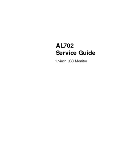 ACER AL702sg LCD-TFT Monitor