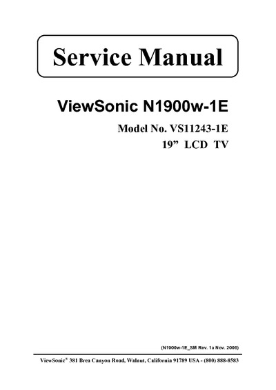 Viewsonic N1900W-1E