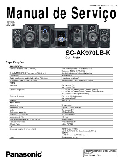 Panasonic SC-AK970LB-K