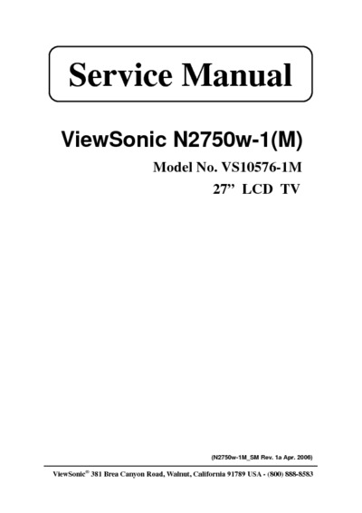 VIEWSONIC N2750w-1(M) VS10576-1M