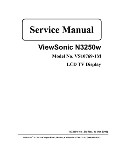 VIEWSONIC N3250w VS10769-1M
