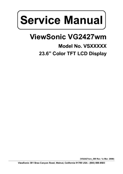 VIEWSONIC VG2427wm