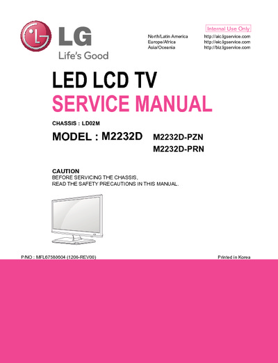 LG M2232D Chassis LD02M