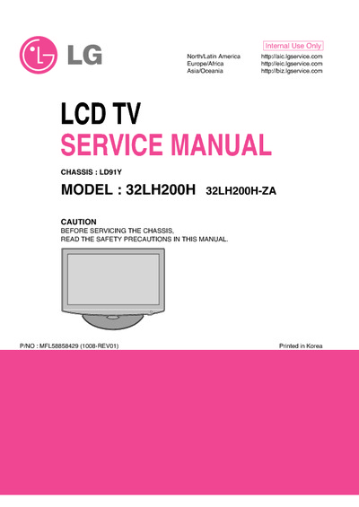 LG 32LH200H Chassis LD91Y