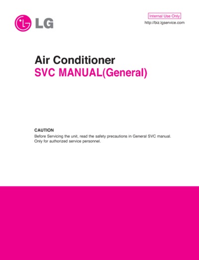 Air Conditioner LG, SVC Manual