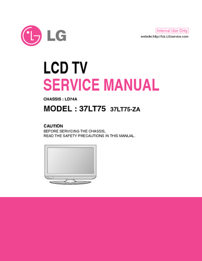 LG 37LT75-ZA Chasis LD74A