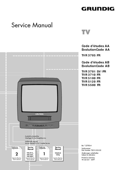 Grundig TVR 3705 FR, TV+VCR