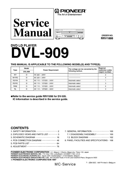 Pioneer DVL-909