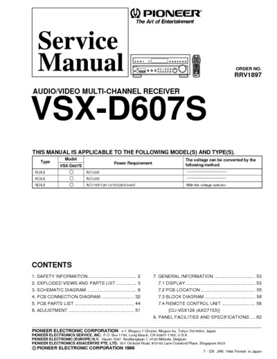 Pioneer VSX-D607S