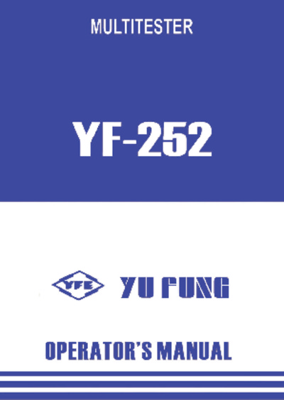 Multimetro Analógico: YU FUNG  Mod. IF-252