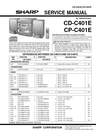 Sharp CD-C401E